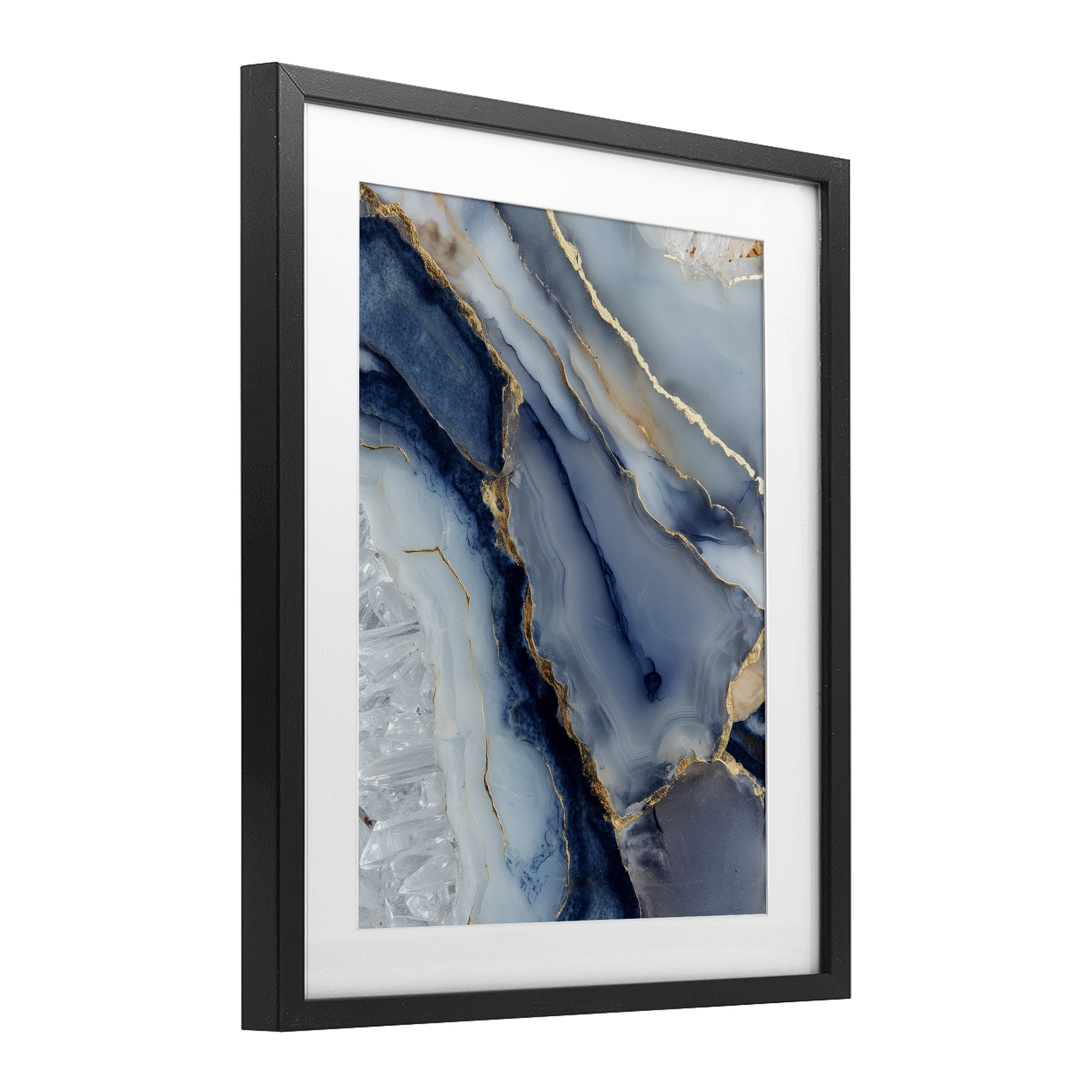 Stupell Industries Crystal Twilight Cracks Black Framed Print Under Glass, design by Svetlana Aleynikova