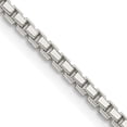 thumbnail image 1 of 925 Sterling Silver 2mm 8 Sided Box Chain Necklace Pendant Charm Octagonal, 1 of 9