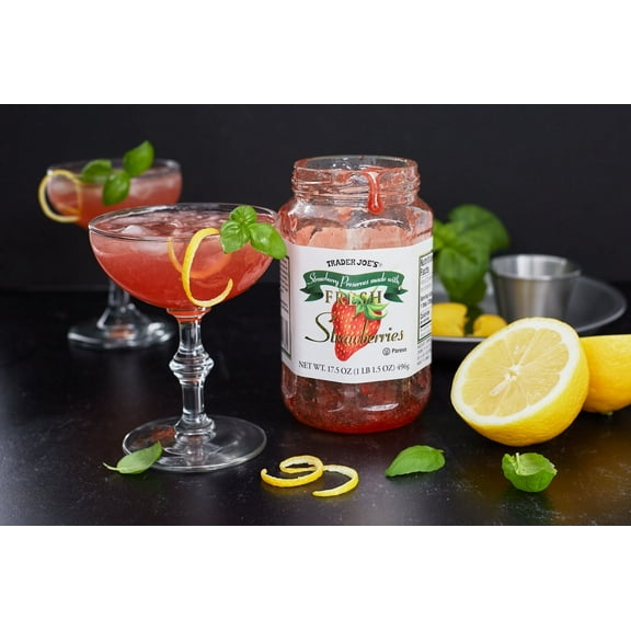 Pack of 3 - TJs Strawberry Preserves made with Fresh Strawberries 17.5 Oz