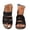 Black, variant on Women Casual Sandals Open Toe Mid Heels Fixed Design Thick Sole Comfort Build Women Sandals for Spring Summer Daily Outfits and Wear,Black,7