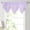Purple, variant on Jinswick Valance Curtain with Beaded Tassel Trim, Sheer Triangle Window Treatment for Kitchen, Living Room, Bedroom, Holiday Decor, 51" Wx24 L, 2 Panel