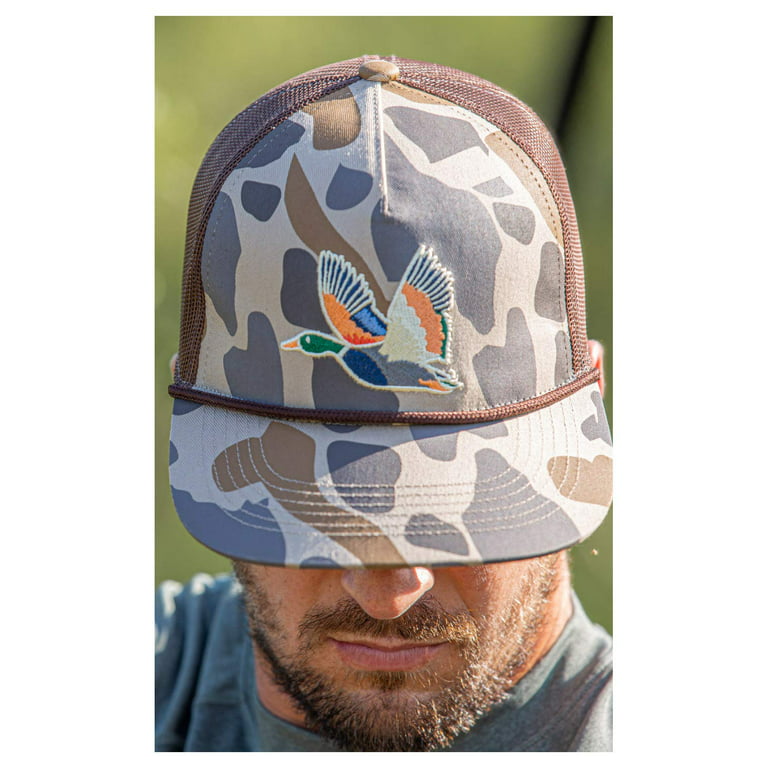 BURLEBO Men's Retro Camouflage Duck Cap Blue - Men's Hunting/Fishing Headwear