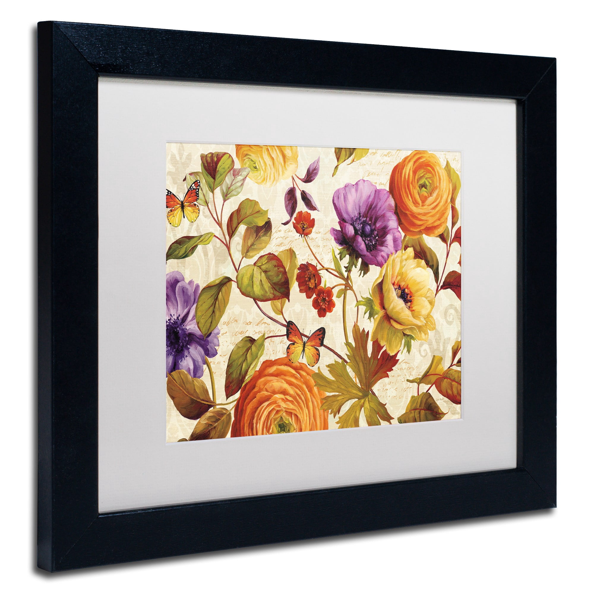 Trademark Fine Art "End of Summer I" Canvas Art by Lisa Audit, White Matte, Black Frame