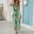 thumbnail image 6 of Floral Colorful Flower Sleeveless Dress Woman Fashion Long Dresses Women's Summer Suit Dress 2025, 6 of 7