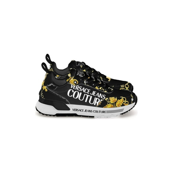 Versace Jeans Couture Womens BaroquePrint Black Chunky Sneakers-EU41 for Womens