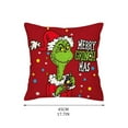 Clearance! Grinch Pillow Slip Christmas Pillowcase, Christmas Holiday