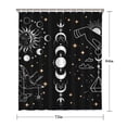 thumbnail image 5 of Black Gothic Sun Moon Hand Pattern Shower Curtain 72"x84" ,Bathroom Decorative Shower Curtains Set with 12 Hooks,Modern Waterproof Washable Shower Curtain, 5 of 6