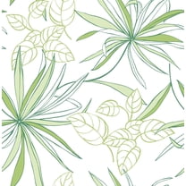 NextWall Spider Plants Peel and Stick Wallpaper