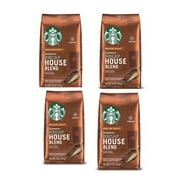 Starbucks Decaf Ground Coffee, House Blend, 12 OZ (Pack of 4)