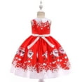 thumbnail image 5 of FDDMis Girls Gold Christmas Dress Satin Dress Red Cocktail Dress Babygirl Christmas Outfits the Outfit Classy Funeral Outfit 0-3 Months Baby Boy, Red 8-9 Years, 5 of 6