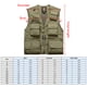 thumbnail image 2 of TFixol Chaleco para Hombre Chaquetas de Malla con Bolsillos Cuello en V Sin Mangas Trabajo al Aire Libre, 2 of 6
