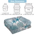 thumbnail image 7 of Davulos 3 Piece Coastal Quilt Sets King Size Reversible Summer Quilts with 2 Shams Beach Bedspread Coverlet for All Season, 110''x96'', 7 of 7