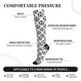 thumbnail image 4 of Picia Happy Soccer Printed Sports Compression Socks - 15-20mmHg Graduated Compression, High-Performance Soft and Breathable Socks for Men and Women, 4 of 5
