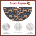 thumbnail image 3 of Defioc Reindeer for Christmas Tree Skirt Snowman Xmas Tree Skirt Farmhouse Christmas Decorations Tree Mat for Holiday Party Decor-36", 3 of 6