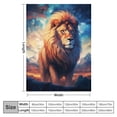 thumbnail image 4 of JEUXUS  Lion Throw Blanket Gifts for Adults Kids Flannel Decorative Blankets Fuzzy Sofa Warm and Cozy Throws for Living Room for Bedding Couch and Gift, 4 of 6