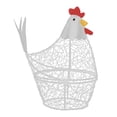 thumbnail image 5 of MLINS Chicken Egg Basket Holder Metal Wire Fresh Egg Gathering Basket in Decorative Chicken Shaped Design, 5 of 8