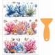 thumbnail image 1 of Juego de 3 calcomanías de conchas de coral para frotar, 1 of 9