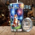 thumbnail image 3 of Happy New Year Mastiff Family Cheer Winter Midnight Firework 20oz Stainless Steel Tumbler Insulated Cup with Lid Shibas Dog Lovers Gifts Idea - 02025, 3 of 5