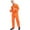 Orange, variant on Men's Work Overalls One Piece Mechanics Workwear Coveralls Jumpsuits Long Sleeve Suits