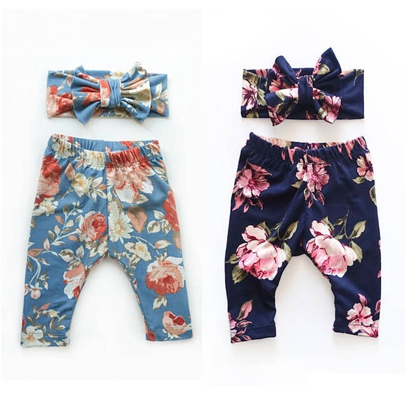 baby girl leggings and headband