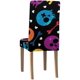 thumbnail image 2 of Funda protectora ABPHQTO para silla elástica con calaveras y corazones coloridos juego de 1, 2 of 4