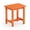 Orange, variant on Small Adirondack Outdoor Side Table, Durable HDPS Patio End Table for Outside, Weather-Resistant & Fade-Proof Accent Table for Porch, Deck, Balcony & Backyard (Easy Maintenance)