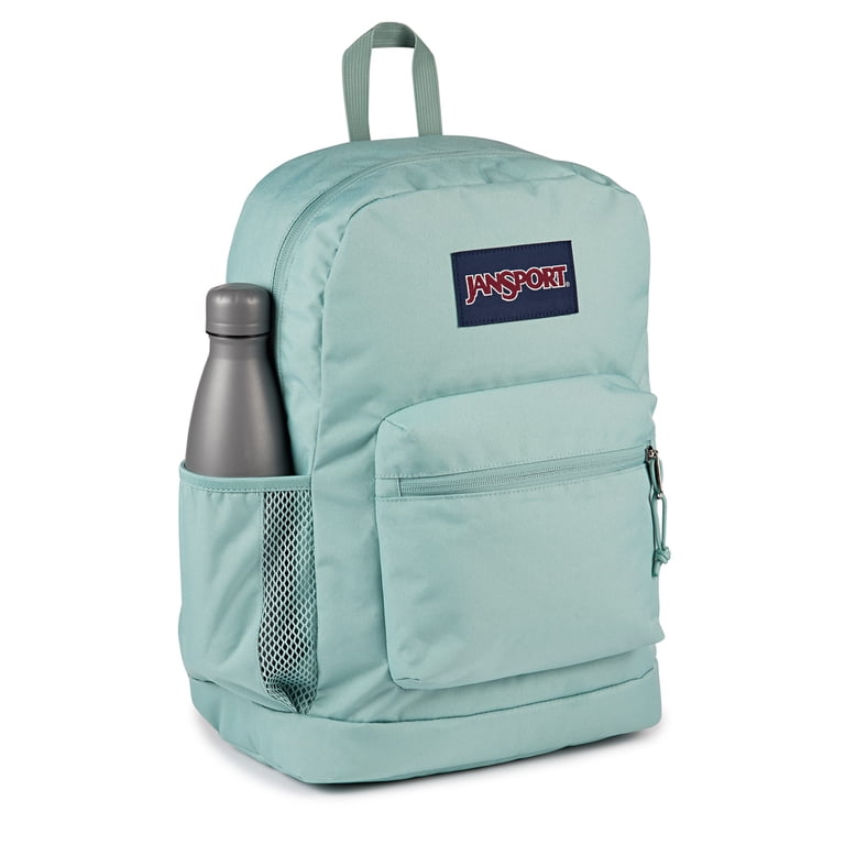 jansport bag with bottle holder Cross Town Plus Backpack - Large Main Compartment, Side Water Pocket, 15-Inch Padded Laptop Sleeve Featuring a classic silhouette JanSport Main Campus Backpack -