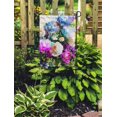 thumbnail image 2 of LADDKE Watercolor Floral Exotic Aster Flowers Blooming Painting Bright Wash Blurred Beautiful Colorful Delicate Garden Flag Decorative Flag House Banner 12x18 inch, 2 of 2