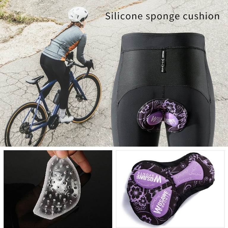 Women Cycling Pants With Pocket Able L Padded Bike Ycle Pants