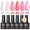 Cherry Blossom Jelly Set, variant on Gel Nail Polish Set - 6 Colors Jelly Pastel Macaron, Soak Off UV/LED, Sheer Jelly Tones for Spring Summer Gift for Girls 10ML