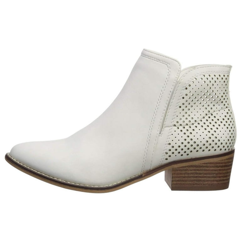 Madden Girl Womens Neville Fabric Pointed Toe Ankle Clog Boots