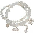 thumbnail image 1 of Conjunto de Pulsera Cuentas de Cristal Pulsera de Perlas Pulsera de Cuentas elásticas de Dibujos Animados Lindo Joyería de Amistad para niñas (Perro Guilin) ​​Pulsera para Hermanas oso de fresa Electrónica, 1 of 5