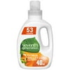 Seventh Generation Concentrated Laundry Detergent, Citrus Valley scent, 40 oz (53 Loads)