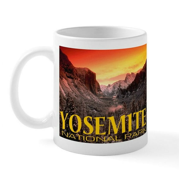 CafePress - Yosemite National Park Mug - 11 oz Ceramic Mug - Novelty Coffee Tea Cup