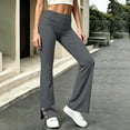 thumbnail image 2 of Ozmmyan Wide Leg Sweatpants for Womens High Waist Pants Loose Fit Lounge Pants Solid Color Drawstring Pants Casual Yoga Workout Pants Comfy Sleepwear Pajama Bottoms Home Wear Streetwear, 2 of 6