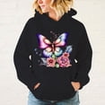 thumbnail image 4 of Nueva sudadera con capucha de otoño e invierno con estampado de mariposas, sudadera con capucha de estilo hip hop para exteriores y calles para mujeres y hombres, 4 of 5