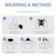 thumbnail image 3 of Útil gorro de natación de silicona Práctico impermeable natación sombrero de piscina pelo largo protección para los oídos natación gorras para mujeres mujer (negro), 3 of 6