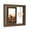 Brown, variant on Cadorn 6 Inch Double-Sided Rotating Photo Frame – Walnut Finish, Tabletop & Wall Decorative Picture Frame for Home & Office