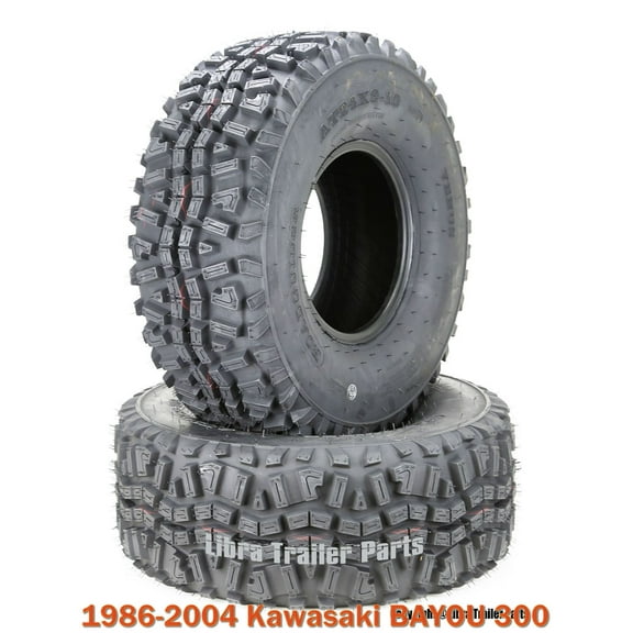 (2) 24x11x10 6PR ATV Rear Tire Set for 1986-2004 Kawasaki BAYOU 300