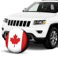 thumbnail image 2 of KAKALAD Canada flag 02 Spare Tire Cover Universal Vehicle Accessories Buckle Car Tools 14”in, 2 of 6
