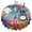 Colorful Tropical Leaf, variant on Colorful Tie Dye Mandala Pattern Round Tablecloth 60"x60",Wrinkle Wipeable Table Cloth for Kitchen Dining Room Picnic Patio Party