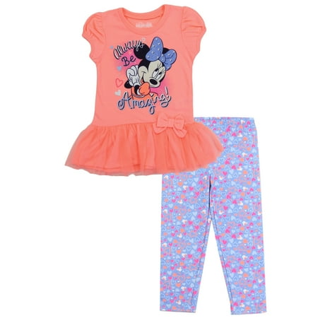 Minnie Mouse Toddler 2-Piece Tulle Leggings Set for Girls
