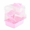 thumbnail image 3 of 2 Tier Hamster Cage,Large Space High Chassis Travel Portable Mouse Cage Hamster  House Hamster Castle for Small Animals Pet Guinea Pigs Rabbits Golden Bears, 3 of 8