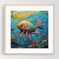 thumbnail image 2 of Deep inside brain ocean - Painting Surrealism Marine Life Fantasy Psychedelic Whimsical Modern Art Aquatic Unframed Wall Art Print 20 x 20 inches, 2 of 9
