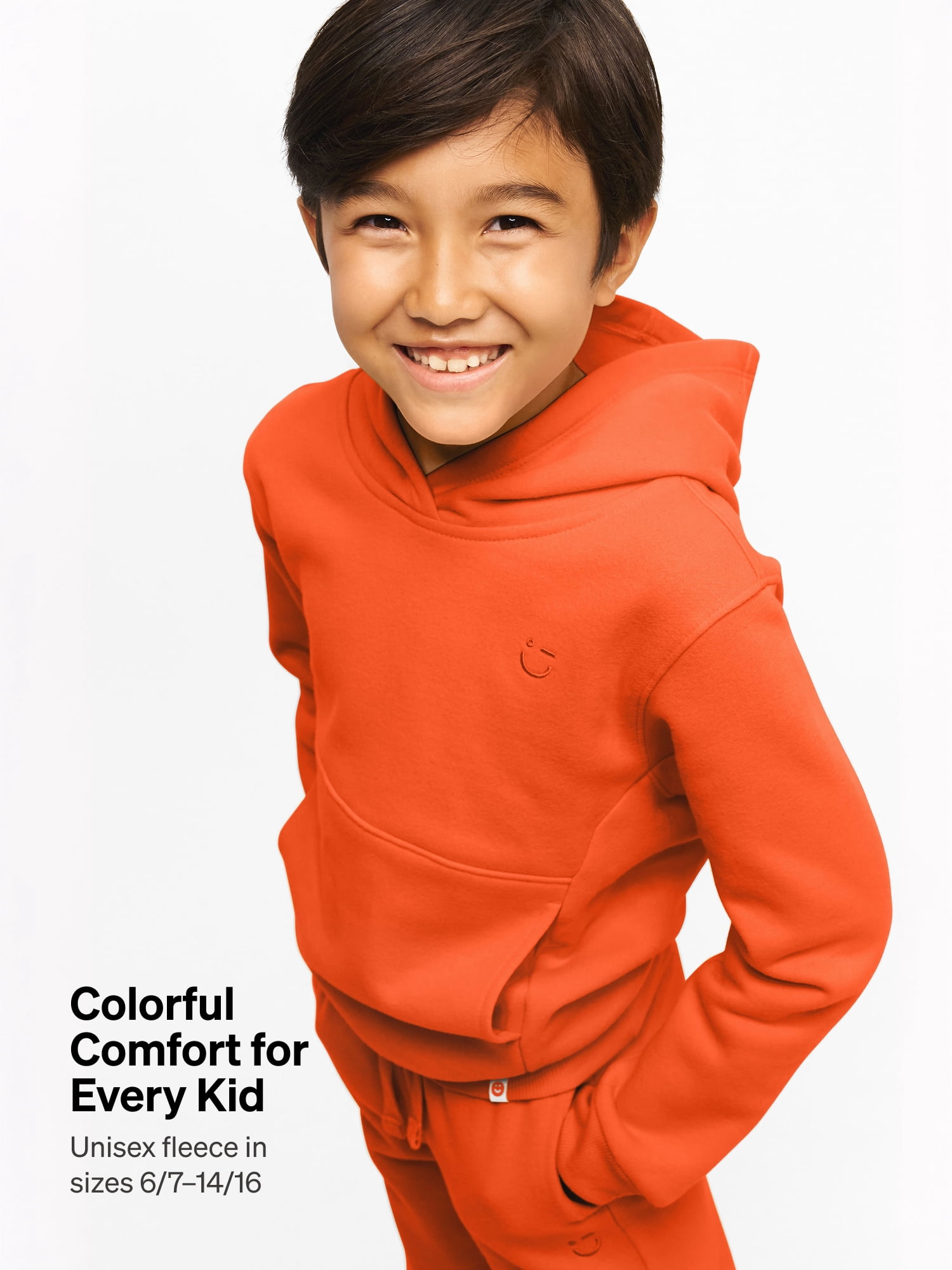 Color Mix by Garanimals Kids Fleece Hoodie, Sizes 6–16