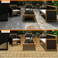 thumbnail image 5 of Segmart Deck Tiles, 12"x12" (10 Pack) Patio Pavers Solid Wood Outdoor Flooring Interlocking Patio Tiles, Checker Pattern Decking, Waterproof Balcony Flooring, Natural Color, SS2016, 5 of 11