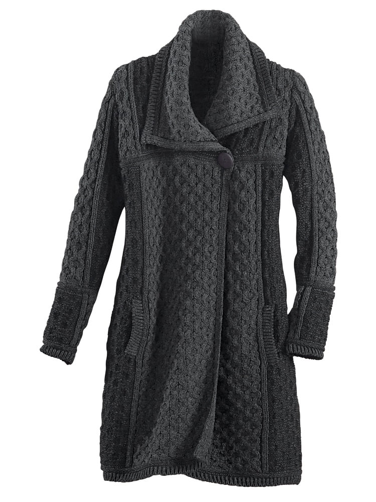 long knit coat