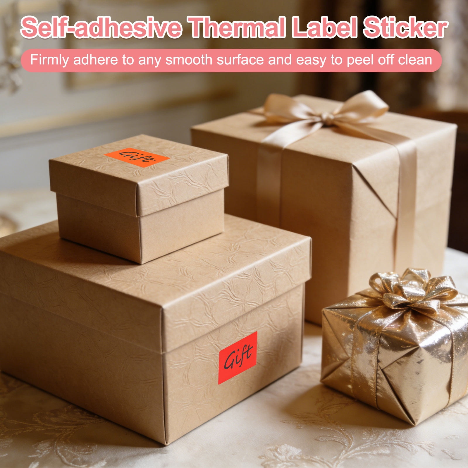 Uxcell Thermal Labels, (2 x 3 Inch, Green) (1000 Pcs), Color Direct Thermal Printer Sticker Self-Adhesive Barcode Label Paper, Suit for - Shipping Address/Mailing Name