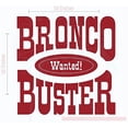 thumbnail image 1 of Bronco Buster Wanted Vinyl Lettering Art Wall Decals Bedroom Decor Quote 23x23-Inch Red, 1 of 5