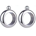 thumbnail image 1 of Bangle Bracelet Wine/alcohol Flask - Stainless Steel Black And Silver Creative Gift Set For Women, 1 of 4